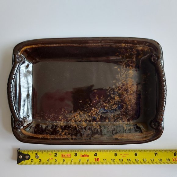 Beautiful Rectangular Pottery Tray - Picture 6 of 12